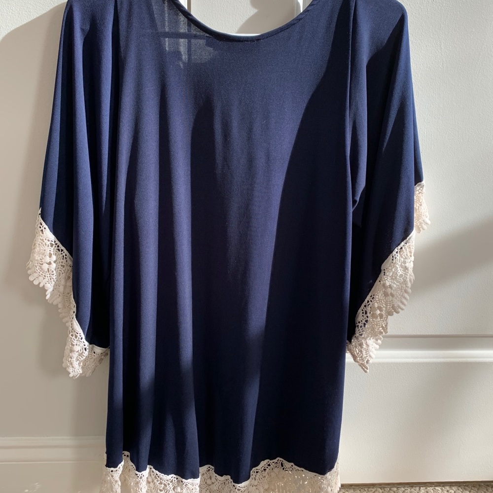 Laced edged boho chic top or dress